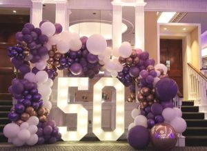 giant Light up birthday numbers. Shelbourne Hotel Dublin. 60 50 40 30 21